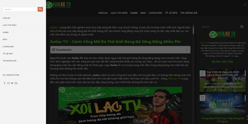 Nâng cao trải nghiệm xem bóng đá của của bạn với Xoilac